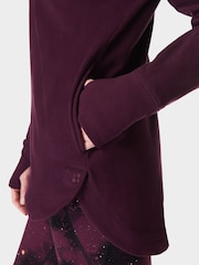 Sweaty Betty Purple Escape Luxe Fleece Hoodie - Image 6 of 7
