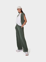 Sweaty Betty Green Sand Wash Cloud Weight Trackpants - Image 2 of 7