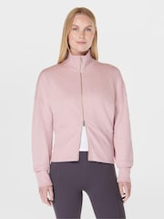 Sweaty Betty Pink After Class Zip-Up Sweatshirt - Image 1 of 7