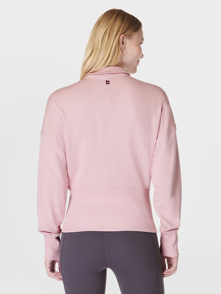 Sweaty Betty Pink After Class Zip-Up Sweatshirt - Image 2 of 7
