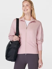 Sweaty Betty Pink After Class Zip-Up Sweatshirt - Image 3 of 7