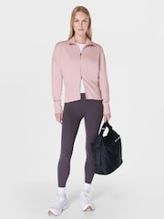 Sweaty Betty Pink After Class Zip-Up Sweatshirt - Image 4 of 7