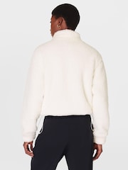 Sweaty Betty White Canyon Fleece Zip-Up Sweat Top - Image 2 of 7