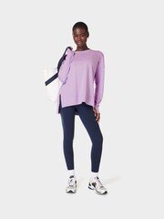 Sweaty Betty Purple After Class Longline Sweatshirt - Image 1 of 6