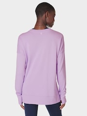 Sweaty Betty Purple After Class Longline Sweatshirt - Image 3 of 6