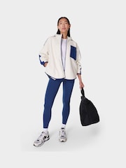 Sweaty Betty White Roam Borg Zip Up Hoodie - Image 3 of 7