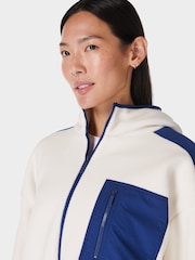 Sweaty Betty White Roam Borg Zip Up Hoodie - Image 5 of 7