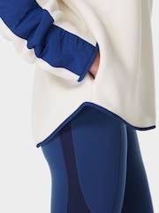 Sweaty Betty White Roam Borg Zip Up Hoodie - Image 6 of 7