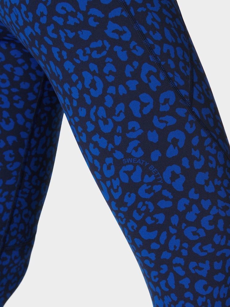 Sweaty Betty Blue Power 7/8 Workout Leggings - Image 9 of 11