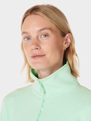 Grün - Sweaty Betty Mallow Half Zip Pullover Hoodie - Bild 5 von 8
