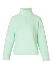 Grün - Sweaty Betty Mallow Half Zip Pullover Hoodie - Bild 8 von 8