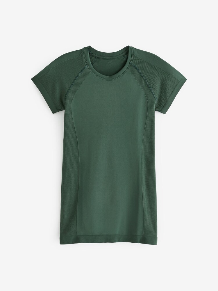 Sweaty Betty Green Athlete Seamless Workout T-Shirt - Image 7 of 7