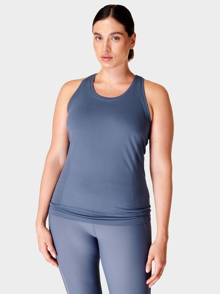 modra - Sweaty Betty Athlete brezšivna majica za vadbo - Slika 1 iz 7