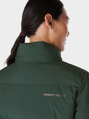 Sweaty Betty Green Nimbus Mid Puffer Jacket - Image 6 of 10