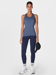 Sweaty Betty Blue Athlete Seamless Workout Tank Top - Image 4 of 8