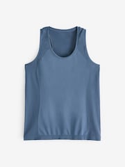 Sweaty Betty Blue Athlete Seamless Workout Tank Top - Image 7 of 8