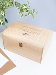 Personalised In Loving Memory Keepsake Chest by Treat Republic - Image 1 of 4
