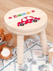Personalised Kid’s Car Wooden Stool by Treat Republic - Image 3 of 5