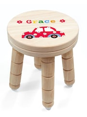 Personalised Kid’s Car Wooden Stool by Treat Republic - Image 5 of 5