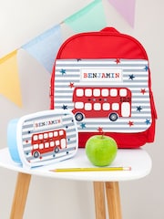 Personalised Kid’s Bus School Set by Treat Republic - Image 1 of 5