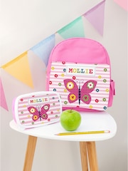 Personalised Kid's Butterfly School Set by Treat Republic - Image 1 of 5