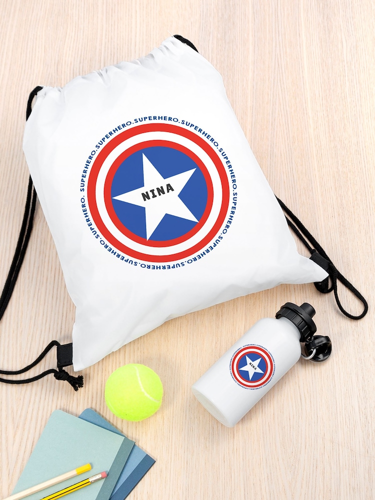 Personalised Kid's Superhero Sports Set by Treat Republic - Image 2 of 5