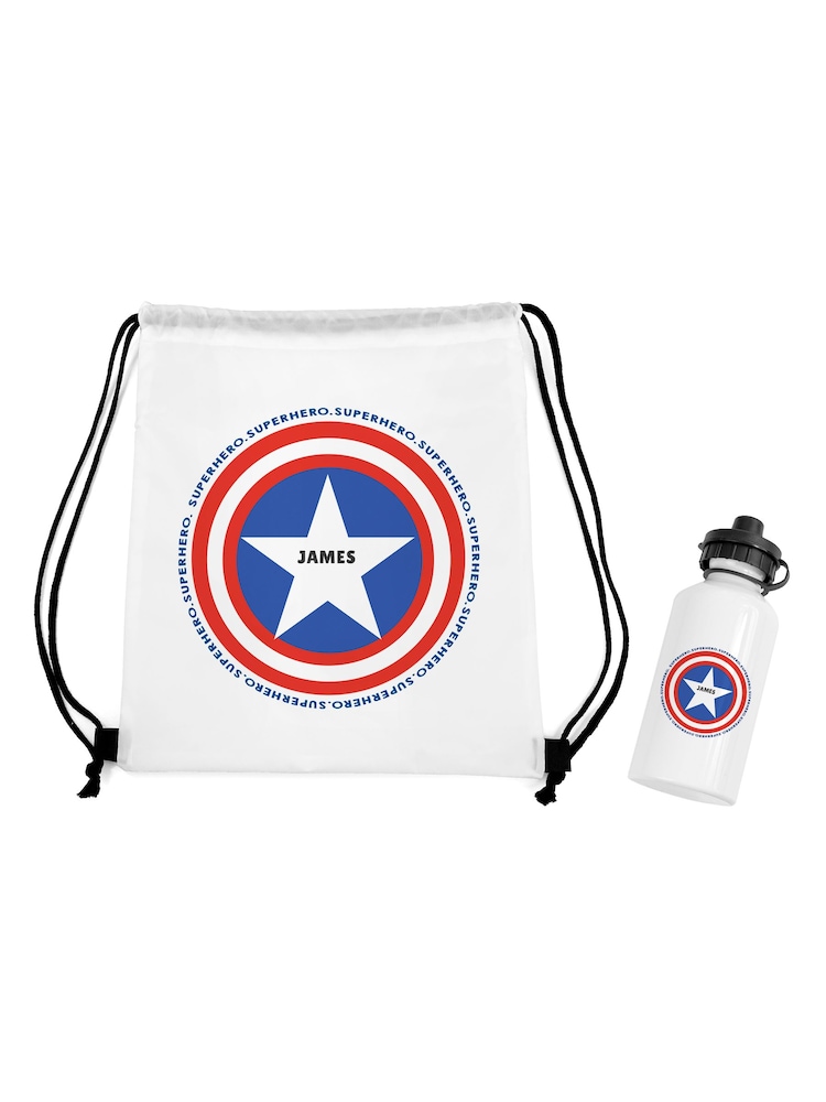 Personalised Kid's Superhero Sports Set by Treat Republic - Image 5 of 5