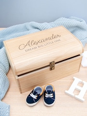 Personalised Kids Special Message Keepsake Chest by Treat Republic - Image 1 of 4