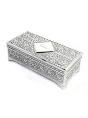 Treat Republic Silver Tone Personalised Trinket Box - Image 4 of 4