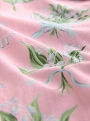 Cath Kidston Pink Lily Of The Valley 100% Cotton Button Up Pyjamas - Image 10 of 10
