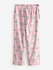 Cath Kidston Pink Lily Of The Valley 100% Cotton Button Up Pyjamas - Image 8 of 10