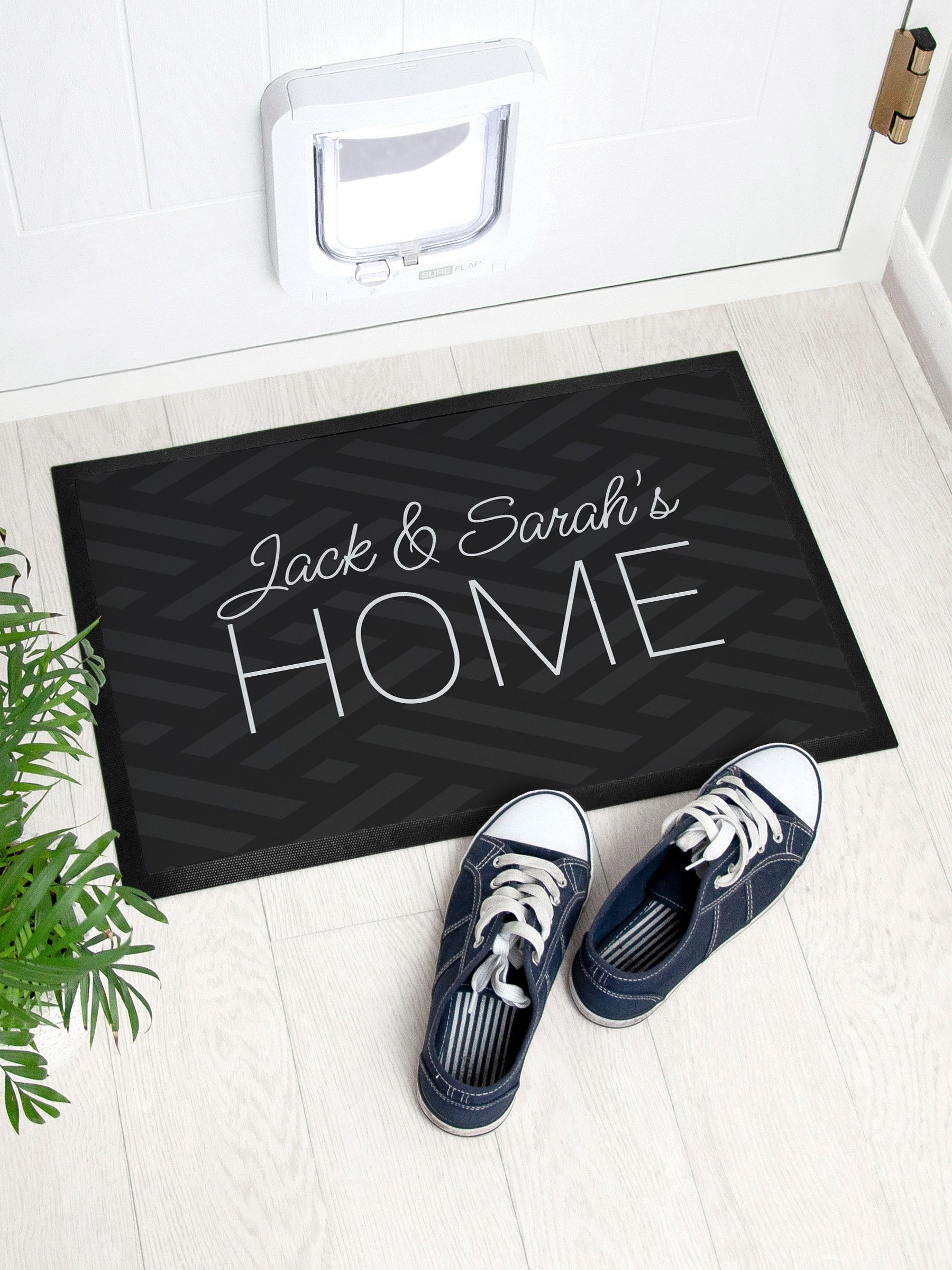 Personalised Patterned Doormat by Treat Republic