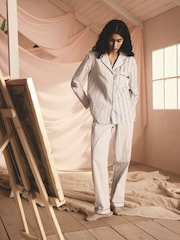 Blue Print Mix - بيجاما من القطن 100% مزودة بأزرار كاملة من Cath Kidston - صورة 1 من 10