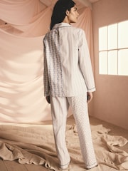 Blue Print Mix - بيجاما من القطن 100% مزودة بأزرار كاملة من Cath Kidston - صورة 3 من 10