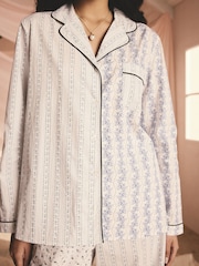 Blue Print Mix - بيجاما من القطن 100% مزودة بأزرار كاملة من Cath Kidston - صورة 4 من 10
