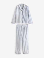 Blue Print Mix - بيجاما من القطن 100% مزودة بأزرار كاملة من Cath Kidston - صورة 6 من 10