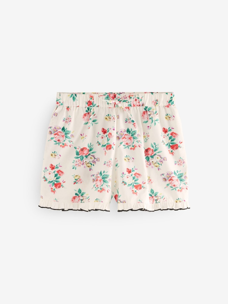 Cath Kidston Ecru Icon Bunches 100% Cotton Short Button Up Pyjamas - Image 8 of 10