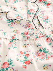 Cath Kidston Ecru Icon Bunches 100% Cotton Short Button Up Pyjamas - Image 9 of 10