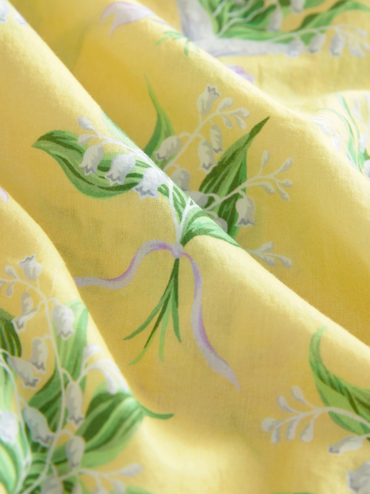 Cath Kidston Yellow Lily of the Valley 100% Cotton Frill Short Pyjamas - Image 10 of 10 Cath Kidston Yellow Lily of the Valley 100% Cotton Frill Short Pyjamas - Image 10 of 10