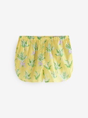 Cath Kidston Yellow Lily of the Valley 100% Cotton Frill Short Pyjamas - Image 8 of 10