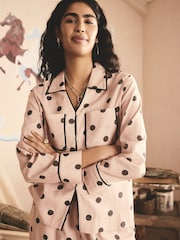 Cath Kidston Pink Spot Button Through Pyjamas - Image 4 of 5