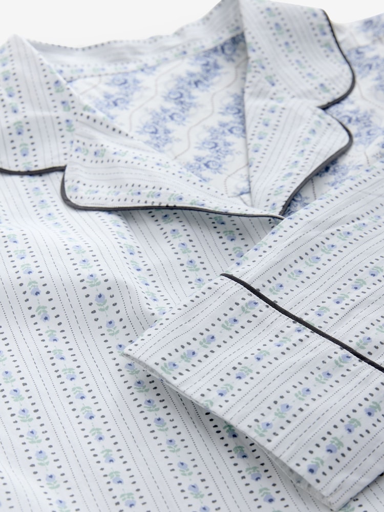 Cath Kidston Blue Print Mix 100% Cotton Nightshirt Pyjamas - Image 8 of 8 Cath Kidston Blue Print Mix 100% Cotton Nightshirt Pyjamas - Image 8 of 8