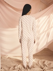 Cath Kidston Ecru Rose 100% Cotton Pyjamas Set - Image 2 of 9