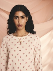 Cath Kidston Ecru Rose 100% Cotton Pyjamas Set - Image 3 of 9