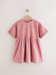 Pink Fabric Mix T-Shirt Dress (3-16yrs) - Image 6 of 9