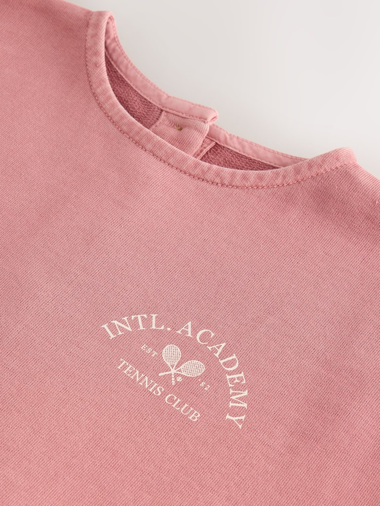 Pink Fabric Mix T-Shirt Dress (3-16yrs) - Image 8 of 9