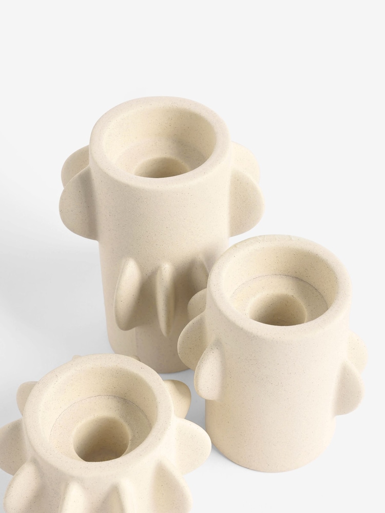 Natural Ceramic Scandi Disk Tea Light Holders - Image 10 of 10