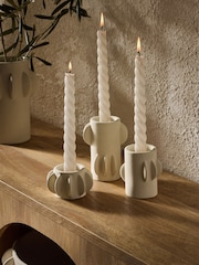 Natural Ceramic Scandi Disk Tea Light Holders - Image 4 of 10