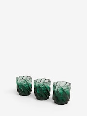 Green Ombré Swirl Glass Tea Light Holders - Image 6 of 6