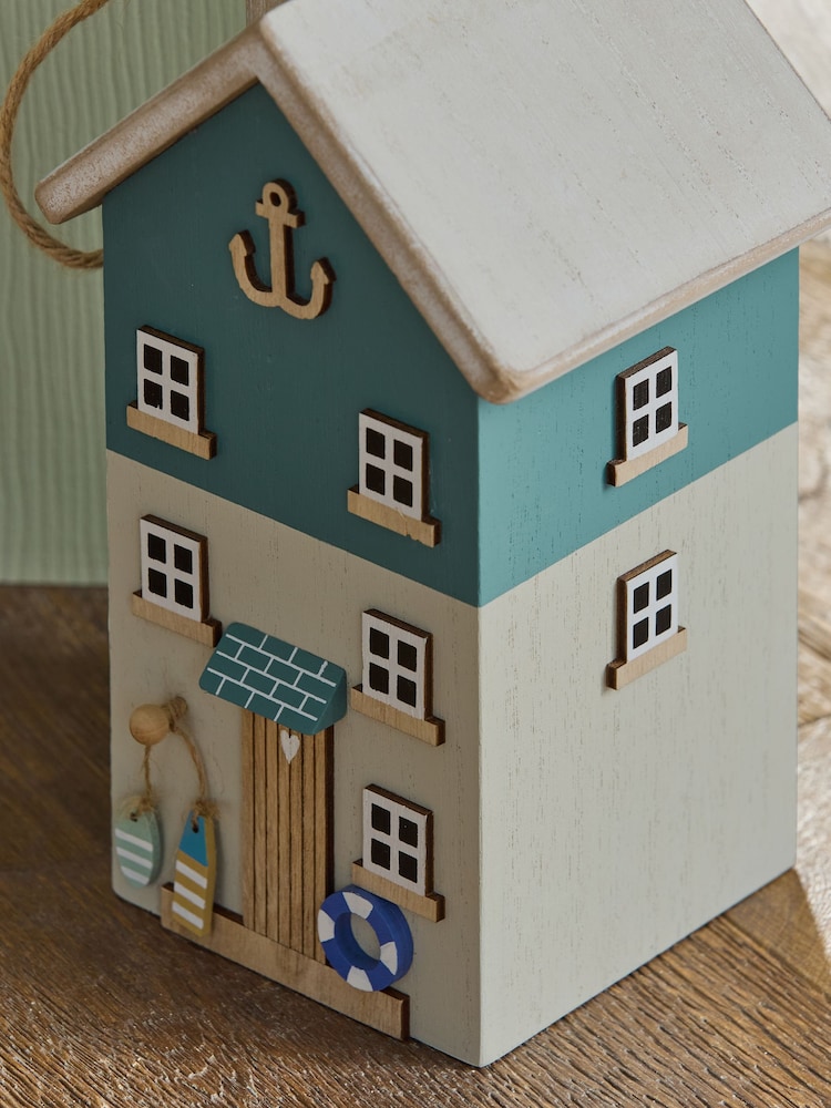 Blue Wooden Beach Hut Doorstop - Image 2 of 5